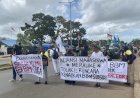 Aliansi Mahasiswa Merauke Demo Tolak Kenaikan Harga BBM