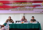Wujudkan Pemilu 2024 Aman dan Damai, Kapolres Boven Digoel Gelar Coffee Morning