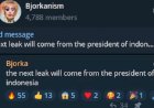 Di Telegram, Hacker Bjorka Ancam Bocorkan Data Presiden Jokowi
