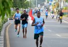 HUT TNI AL ke-77, Lantamal XI Gelar Fun Run Dan Datangkan Penyanyi  Mace Purba