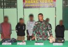 Satgas TNI Yonif 725/Woroagi Tangkap 6 Remaja Pembawa Ganja