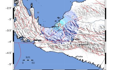 Wilayah Nabire Papua di Guncang Gempa Bumi Tektonik, Kekuatan M 4.4