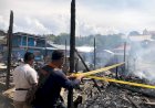 14 Unit Rumah Terbakar di Dok IX, Polisi Masih Lakukan Olah TKP