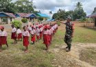 Babinsa Koramil 1711-02/MT Boven Digoel Berikan Materi Baris-Berbaris Anak Sekolah Dasar