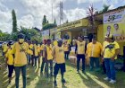 HUT  ke-58, DPD Partai Golkar Merauke Gelar Senam dan Jalan Sehat