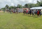 Cegah Kesalahan Saat Upacara Bendera, Babinsa Mindiptana/BVD Latihan PBB dan Gladi Upacara