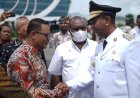 PJ Bupati Mappi bersama Rombongan Hadiri Penjemputan PJ Gubernur Provinsi Papua Selatan Di Merauke