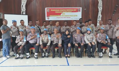 Lakukan Pembinaan dan Pemulihan Profesi, Subbag Rehabpres Kunjungi Polres Asmat