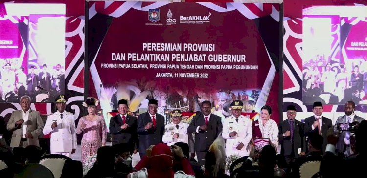 Prosesi pelantikan Penjabat Gubernur Tiga DOB Papua 