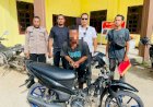 Tak Menunggu Lama, Polisi Berhasil Bekuk Tersangka Pencurian Motor di Samping APMS Harapan