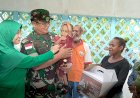 Kunker Danrem 174/ATW di Boven Digoel Bagikan Masyarakat Bingkisan dan Sembako