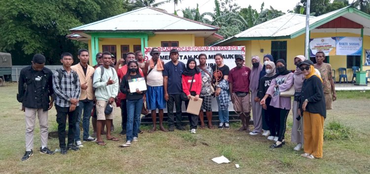 Komunitas Sinematografi Merauke saat melakukan foto bersama disela-sela kegiatan shooting di kampung Ivimahad Merauke