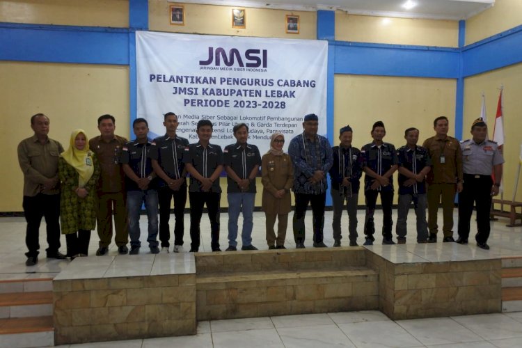 Pelantikan Pengurus Cabang JMSI Kabupaten Lebak, Provinsi Banten, di Gedung PGRI, Rangkasbitung, Selasa (10/1)/RMOL