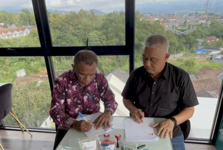 Pendantanganan MoU antara PT. Doa Bangsa Agrobisnis dan CV. Pintu Gerbang Timur   di The Bountie Hotel dan Convention Centre Sukabumi Jawa Barat. Selasa (23/01)