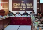 Dandim 1711/BVD Bersama Lintas Sektor Diskusi Bahas Upaya Penanganan Masalah Perbatasan RI-PNG di Boven Digoel