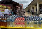 Polres Merauke musnahkan 304 liter minuman keras jenis sopi