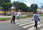 Polres Merauke Gelar Trong Point untuk melayani Masyarakat di Pagi Hari