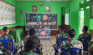 Danramil Agats Tegaskan Prajurit TNI-AD Berdinas di Koramil Harus Tetap Disiplin