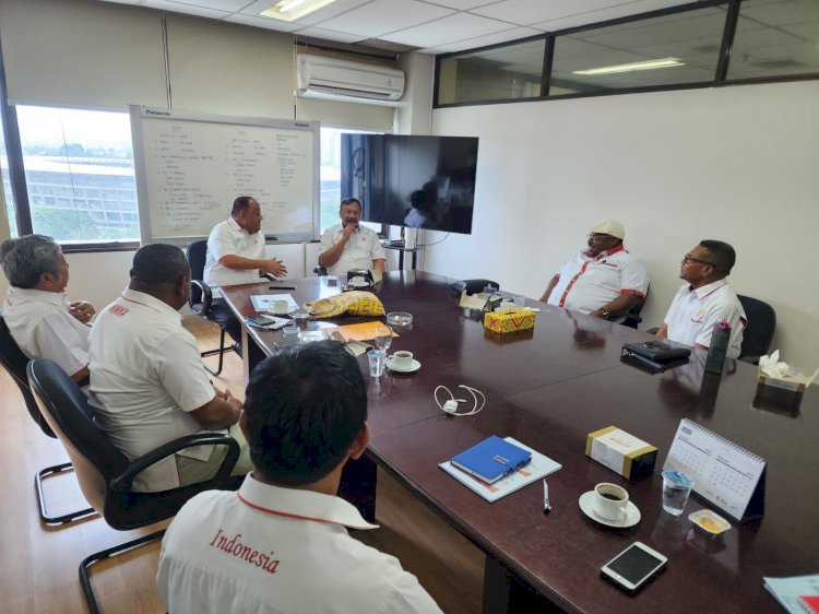 Rakor KONI Pusat dan KONI Papua, Kamis, 2 Februari 2023 berlangsung di Kantor KONI Pusat, Jakarta. Dihadiri Petinggi KONI Pusat dan KONI Papua/ist