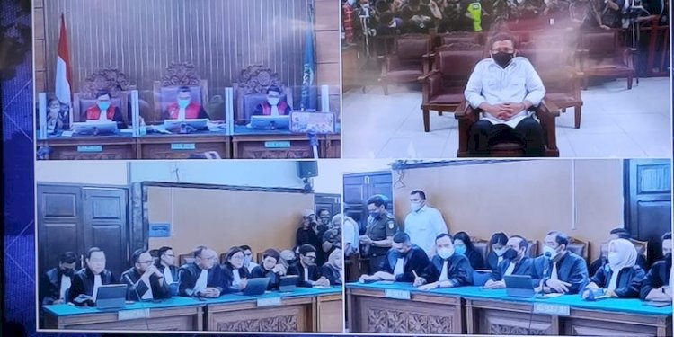 Ferdy Sambo saat jalani sidang vonis pembunuhan berencana terhadap Nofriansyah Yosua Hutabarat/Repro