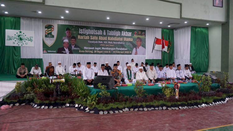 Istighosah dan tabligh akbar oleh PC NU Kota Sorong  dalam rangka satu abad hari lahirnya nahdatul ulama 