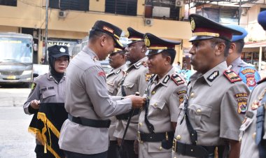 Sertijabkan 2 Kasat dan 1 Kapolsek, ini Pesan Kapolresta Jayapura Kota