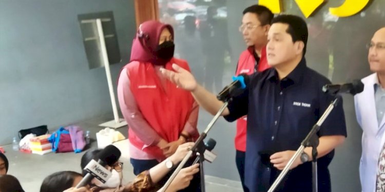 Menteri Badan Usaha Milik Negara (BUMN), Erick Thohir di Rumah Sakit Pusat Pertamina (RSPP)/RMOL