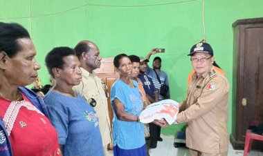 Wabup Boven Digoel Launching Penyaluran CPP Beras Tahun 2023 di Distrik Mindiptana