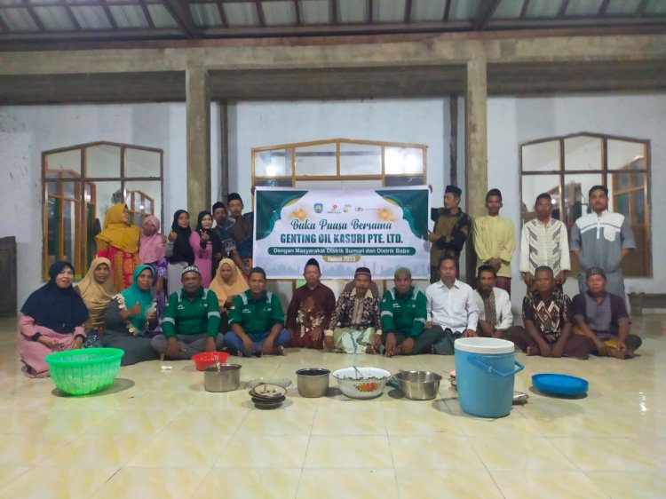 Buka puasa bersama masyarakat dan buka puasa bersama  SKK Migas-Genting Oil Kasuri Pte. Ltd  dengan masyarakat yang beragama Muslim di Distrik Sumuri, Distrik Babo, Distrik Aroba dan juga Ibu Kota Kabupaten Teluk Bintuni.  