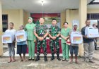 Danrem 174/ATW Brigjen TNI Agus Widodo Berikan Bantuan Sosial Kepada Masayarakat Boven Digoel