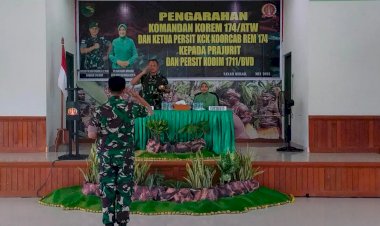 Kunker Danrem 174/ATW Beserta Rombongan di Kodim 1711Boven Digoel, Ini Pesannya! 