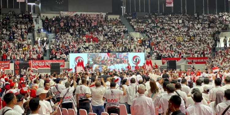 Suasana penyambutan Jokowi di area Musra/Net