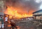 Kebakaran Hebat Melanda Wanam, Distrik Ilwayab, Merauke Papua Selatan