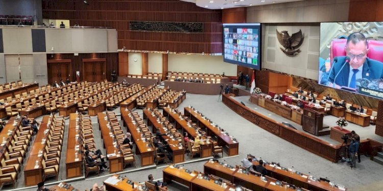 Rapat Paripurna DPR RI yang digelar di Komplek Parlemen, Senayan, Jakarta, Selasa (13/6)/RMOL