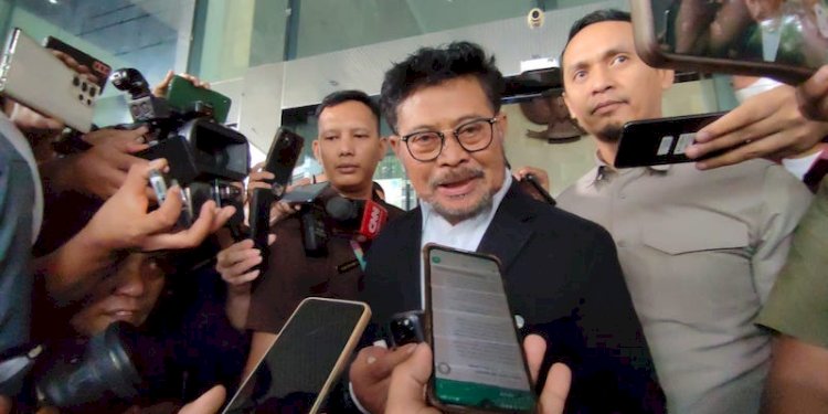 Menteri Pertanian (Mentan), Syahrul Yasin Limpo (SYL) usai diperiksa KPK/RMOL.