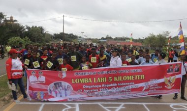 Lomba Lari Meriahkan Rangkaian HUT Kemerdekaan RI ke-78 di Boven Digoel