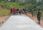 Sasaran 400 Meter, Hari Ketiga TMMD ke-118 Kodim 1711/BVD Waropko Hasilkan Jalan 50 Meter