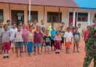 Satgas TMMD Kodim 1711/BVD  Latihkan PBB Kepada Murid SD YPPK St F. Zaverius Kampung Kanggewot