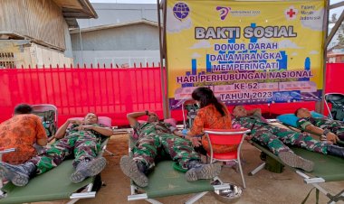 Solidaritas dan Kemanusiaan: Personel Kodim Merauke Donor Darah dalam Peringatan Harhubnas Ke-52