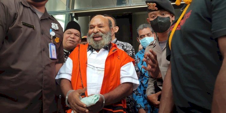 Gubernur Papua non aktif, Lukas Enembe di KPK/RMOL