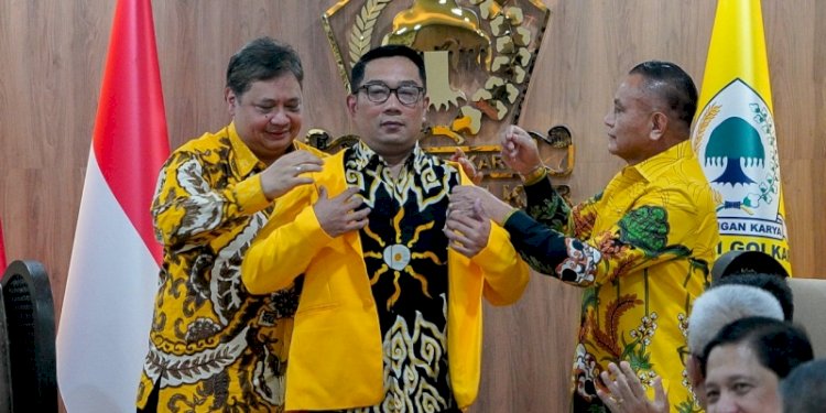 Ridwan Kamil saat memutuskan bergabung sebagai bagian dari Partai Golkar/RMOL