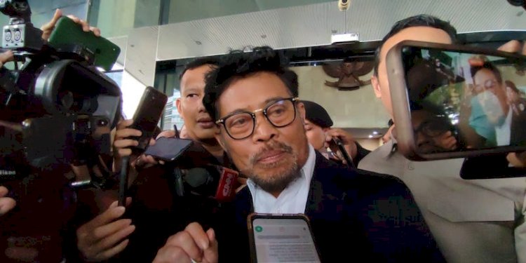 Menteri Pertanian (Mentan) Syahrul Yasin Limpo (SYL) saat diperiksa KPK/RMOL
