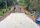 Hari ke-22 Dansatgas TMMD Kodim 1711/BVD Kembali Tinjau Pengerjaan Jalan