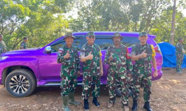 Wasef Mabes TNI AD Sambangi Lokasi TMMD Kodim 1711/BVD di Kampung Kanggewot