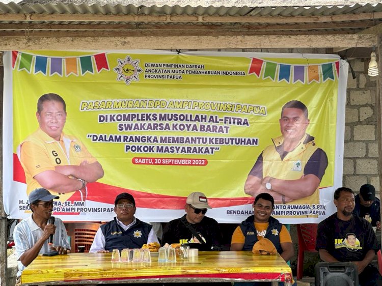 DPD AMPI Papua Gelar Pasar murah di Muara Tami/ist