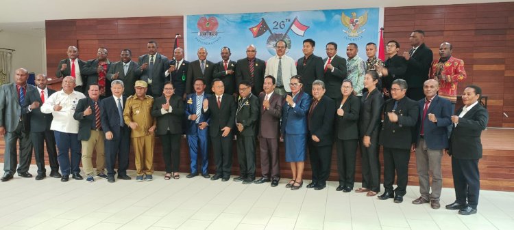 Delegasi Pemerintah Provinsi Papua Saat Melakukan Pertemuan Bersama Pemerintah Papua Nugini di Vanimo, 