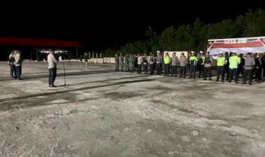 Personil Gabungan Gelar Apel Siaga Antisipasi Kalender Kamtibmas