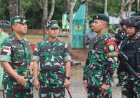 Dankolakops Korem 174/ATW Sambangi Pos Komando Utama Satgas Pamtas RI-PNG Yonif 111/KB di Boven Digoel