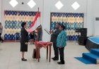 Bupati Hengki Lantik Pengurus Gabungan Organisasi Wanita Kabupaten Boven Digoel Periode 2024-2029