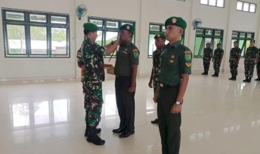 Dandim 1711/Boven Digoel Pimpin Upacara Kenaikan Pangkat